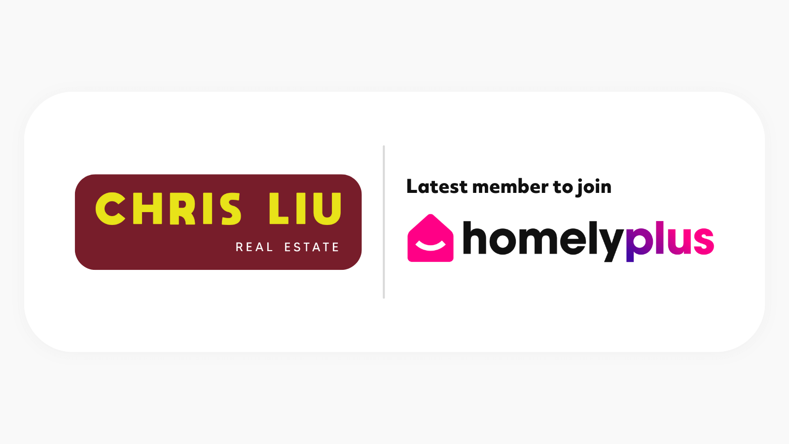 Chris Liu Real Estate joins Homely Plus