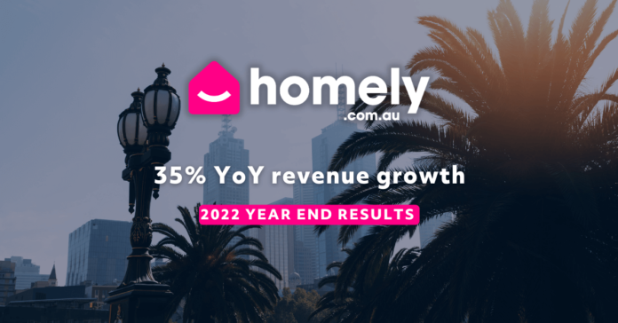 homely 25% year on year revenue growth ammouncement